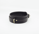Love In Leather Premium Faux Leather Collar & Leads - Black - Collars and Leads